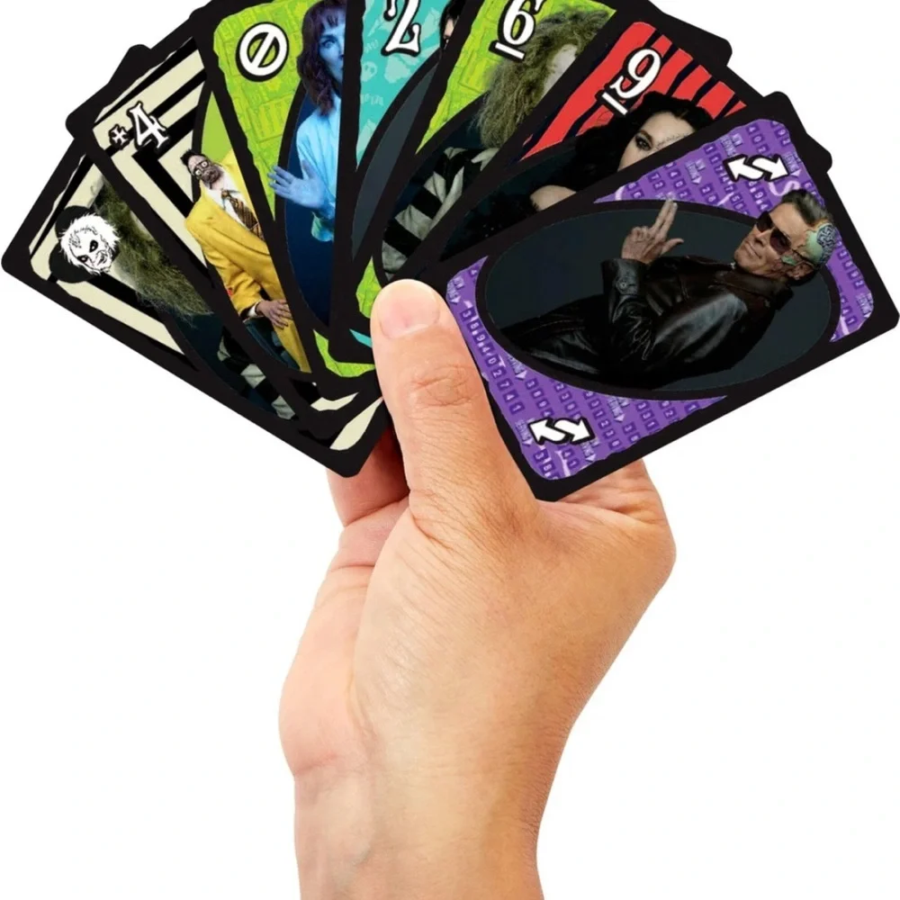 Beetlejuice Themed UNO Card Game for 2 to 10 Players Ages 7 and Up AB7